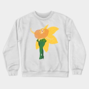 Victoria Scone as Daffodil drag Crewneck Sweatshirt